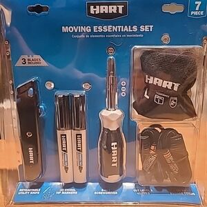 Hart 7 Piece Packing Moving Essentials Bundle Set